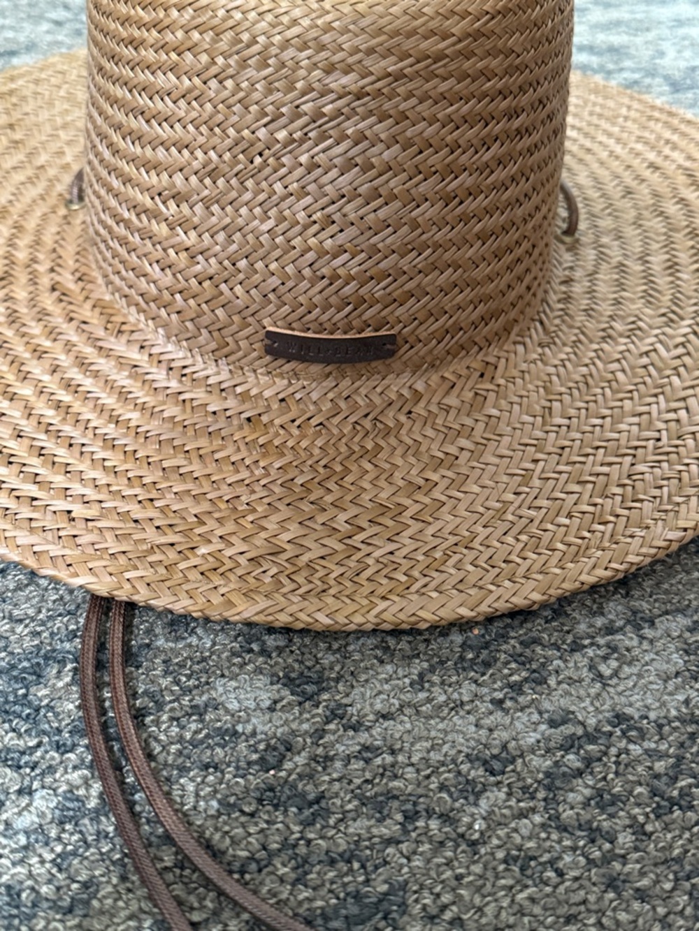 Will and Bear Rider brown palm straw hat NWT - Picture 2 of 6